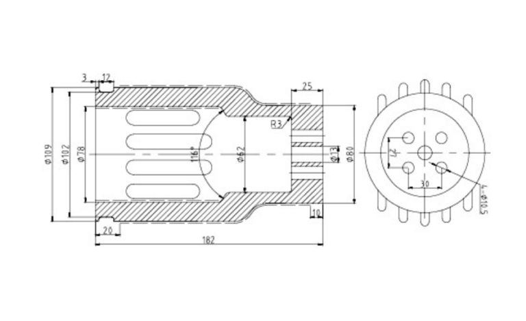 4000a silver plated sulfur treated contact arm for vacuum circuit breakers
