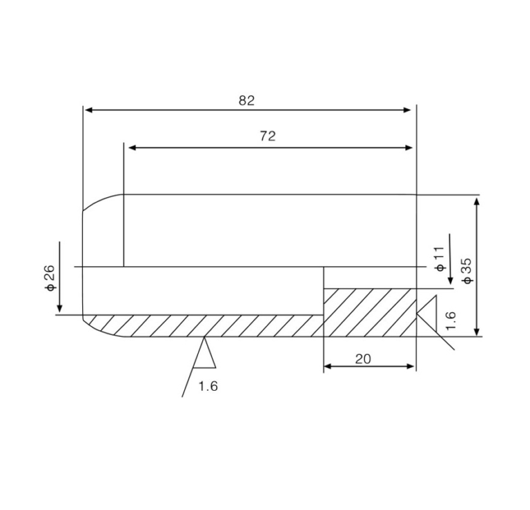 630a 35x82mm stationary contact for switchgear