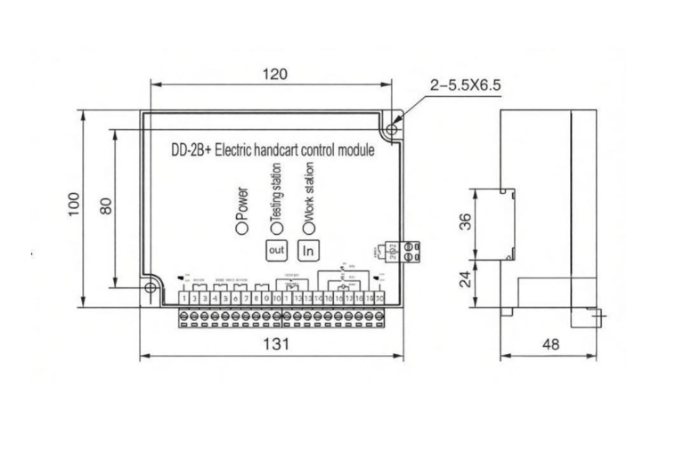dd 2b+ electric handcart control module motorized chassis vehicle operator