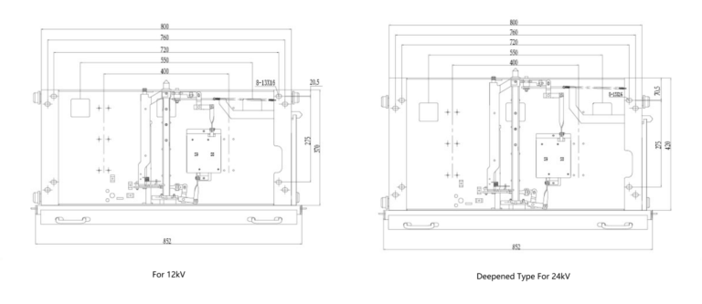 dpc 4a 1000 vcb chassis truck for 12kv 24kv handcart vacuum circuit breakers