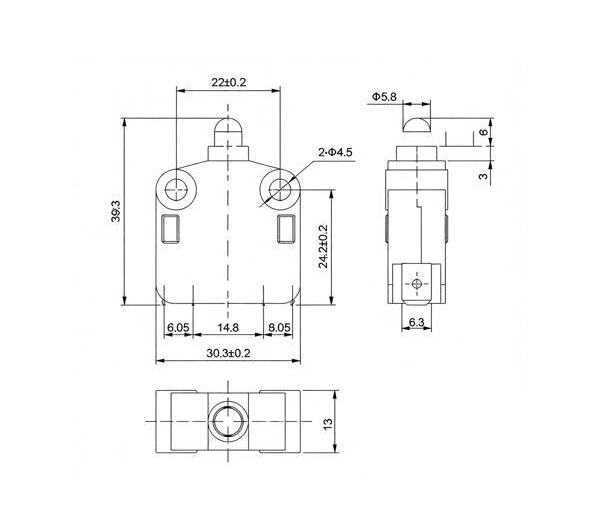 lxw20 11 miniature limit switch with roller plunger for automation equipment