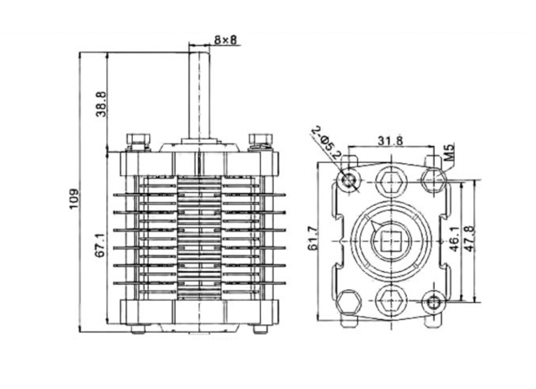 f10 12 iii lb auxiliary switch 6no 6nc for vcb high voltage circuit breaker control
