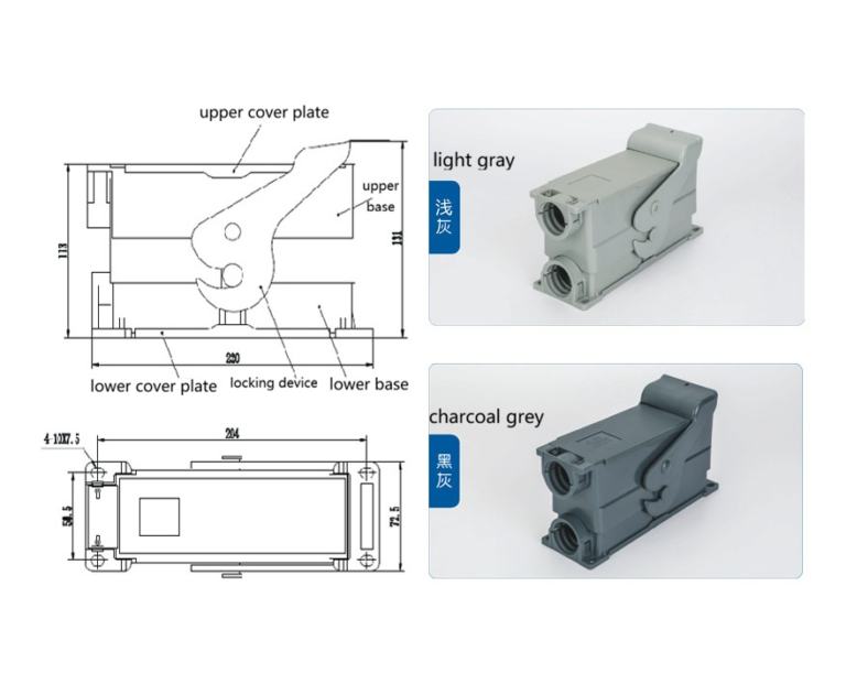 jz 58 secondary aviation plug connector for vacuum circuit breakers