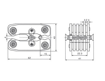 nu 301 400a 8 lâminas de contacto plano para comutadores | china componentes eléctricos