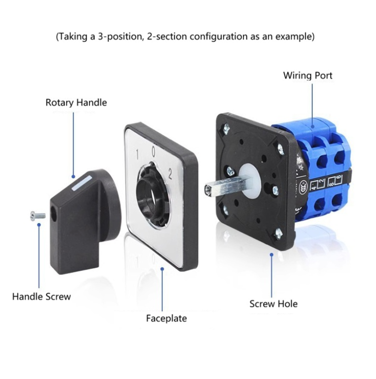 lw26 series universal rotary selector switch for industrial control panels