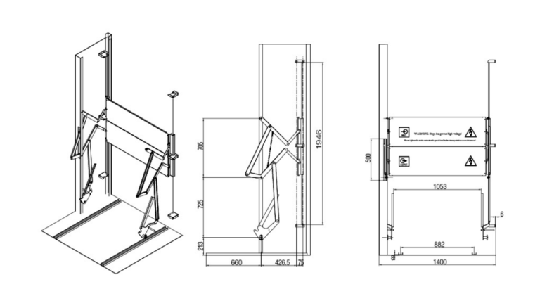 36kv switchgear safety shutter | 1400mm width kyn61 shutter