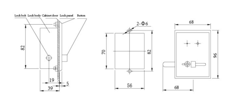 dsn amy indoor electromagnetic lock for switchgear safety