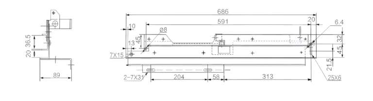 switchgear guide rail vcb chassis truck rail for metal clad cabinet